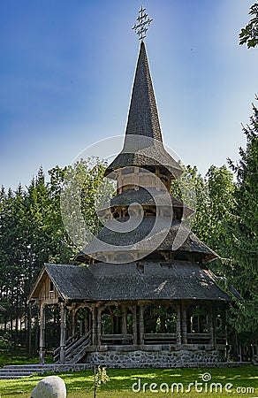 Sapanta-Peri Monastery 5- summer altar Stock Photo